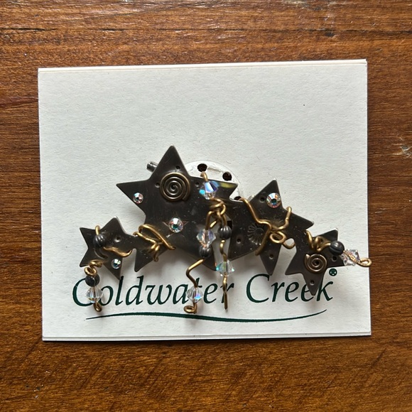 Coldwater Creek Crystal Star Spray Pin - Picture 1 of 4